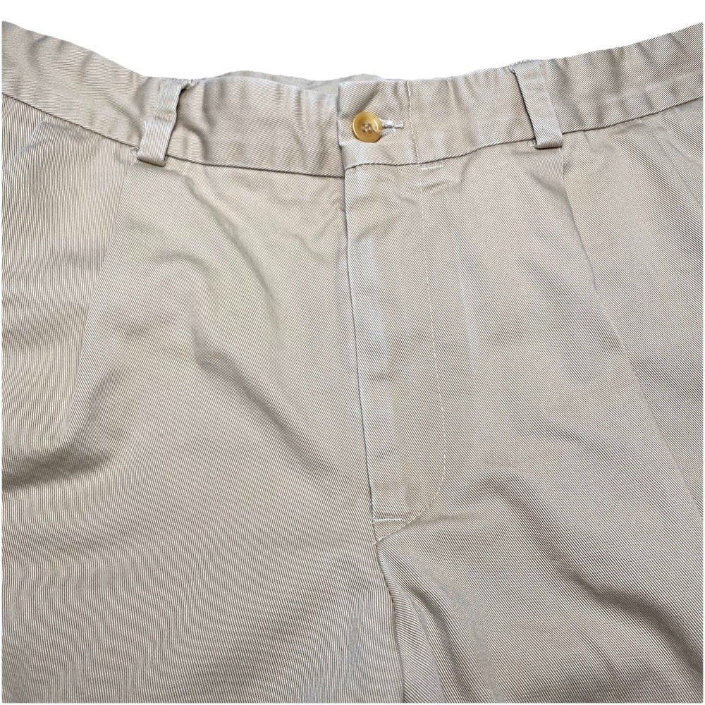 Bills Khakis M2P Chino Pants 36 (34x31 Cuffed) Cotton Twill Pleated Khaki Brown